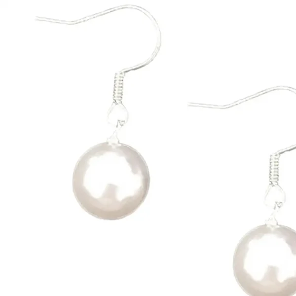 faux pearl drop earrings