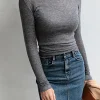 slim fit long sleeve t shirt