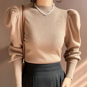 autumn/winter turtleneck slim fit pullover sweater