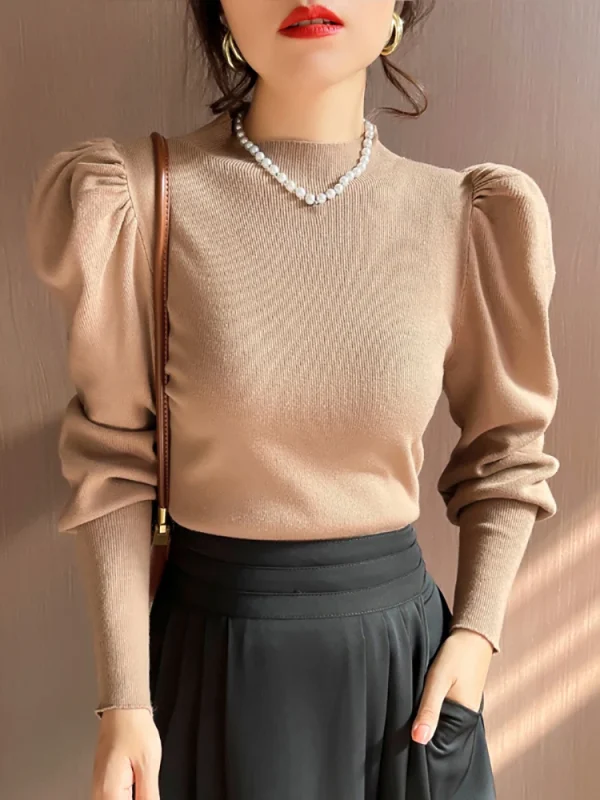 autumn/winter turtleneck slim fit pullover sweater