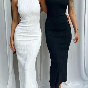 sleek & sexy ruched long dress