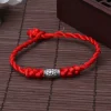 good luck red string rope bracelet