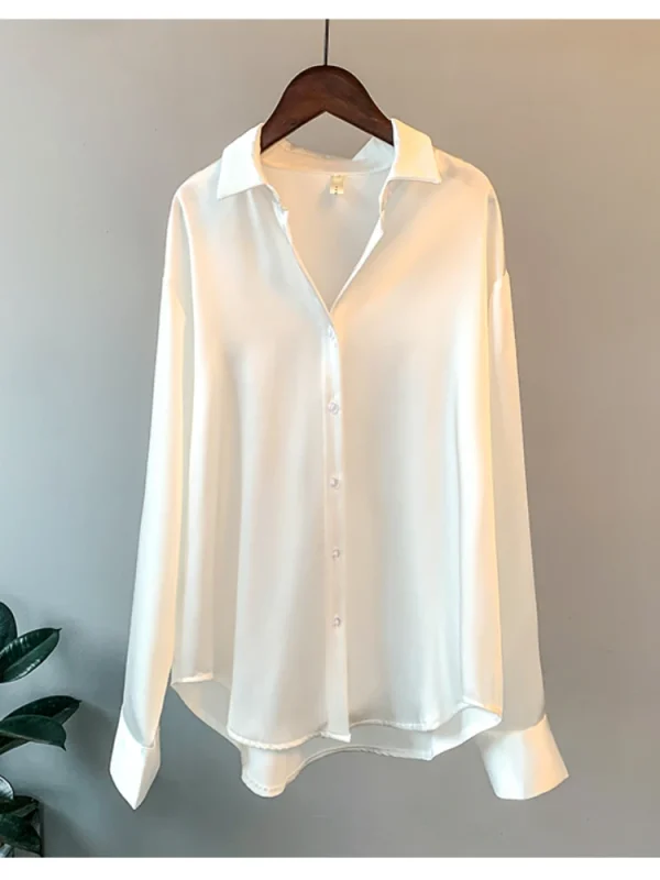 elegant office lady long sleeve blouse