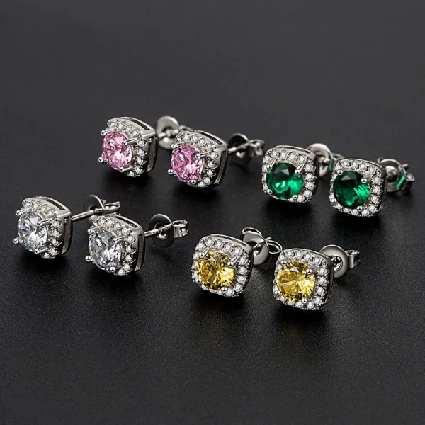 moissanite stud earrings