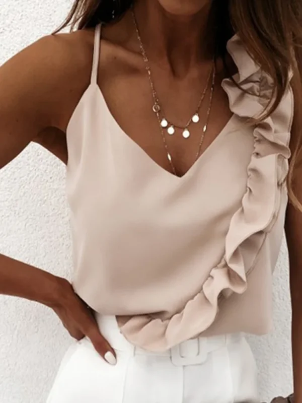 chic summer ruffle blouse