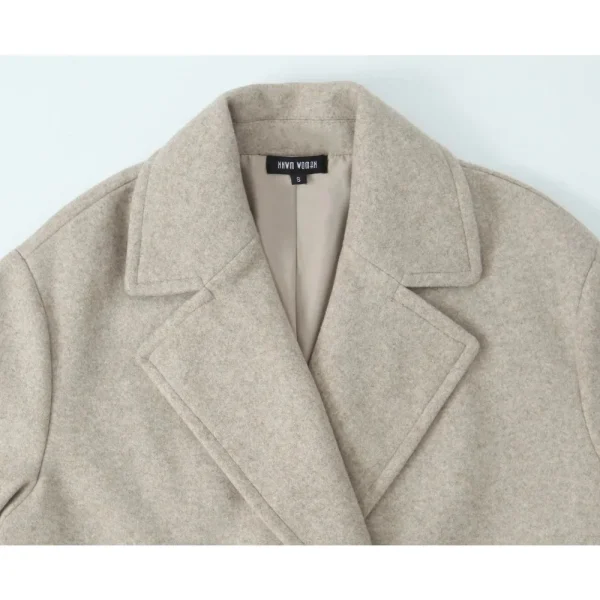 women's elegant wool blend coat