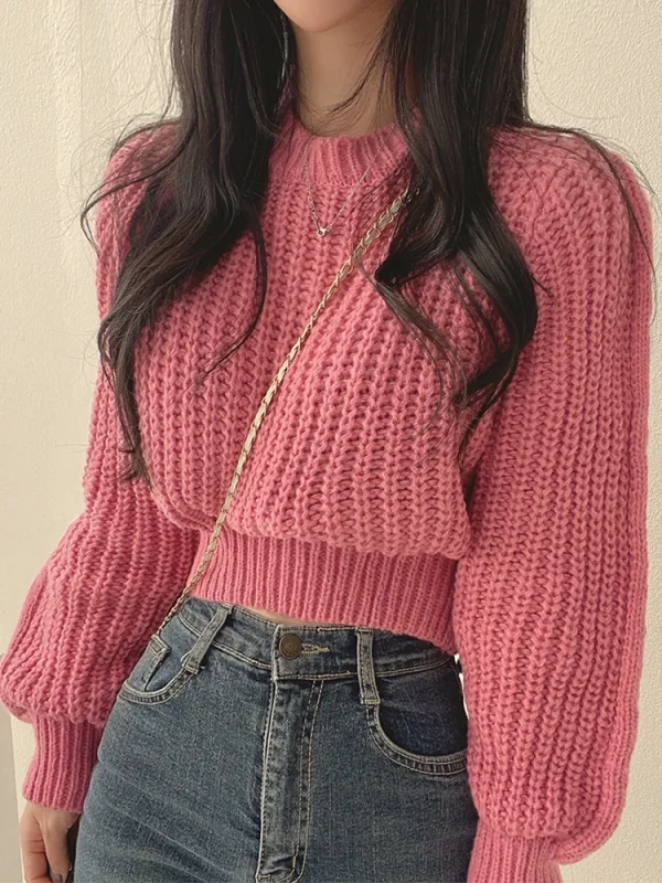 vintage harajuku lantern sleeve sweater