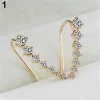 big dipper rhinestone clip on earrings