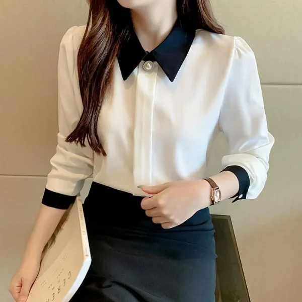 timeless casual long sleeve blouse