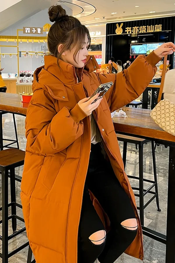 winter & autumn women's white duck down hoodies puffer jacket