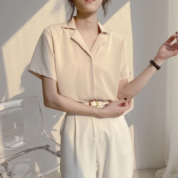 chic summer chiffon blouse