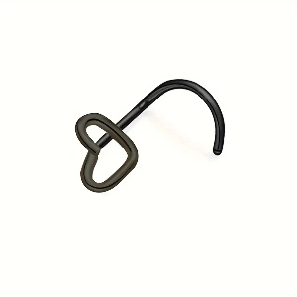 stainless steel heart shaped nose ring