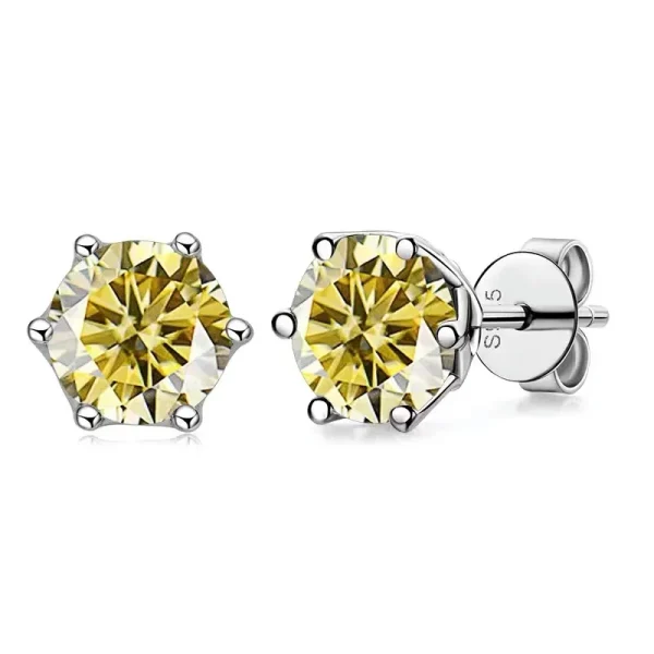 moissanite stud earrings