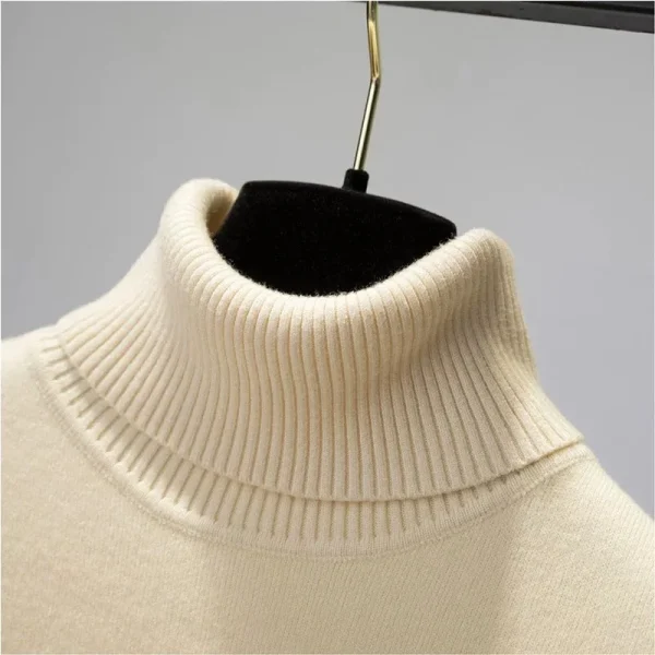 cozy velvet lined turtleneck sweater