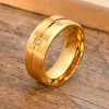 single zircon ring for men