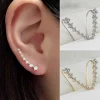 big dipper rhinestone clip on earrings