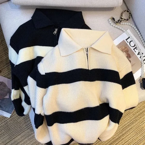 women's vintage striped sweater